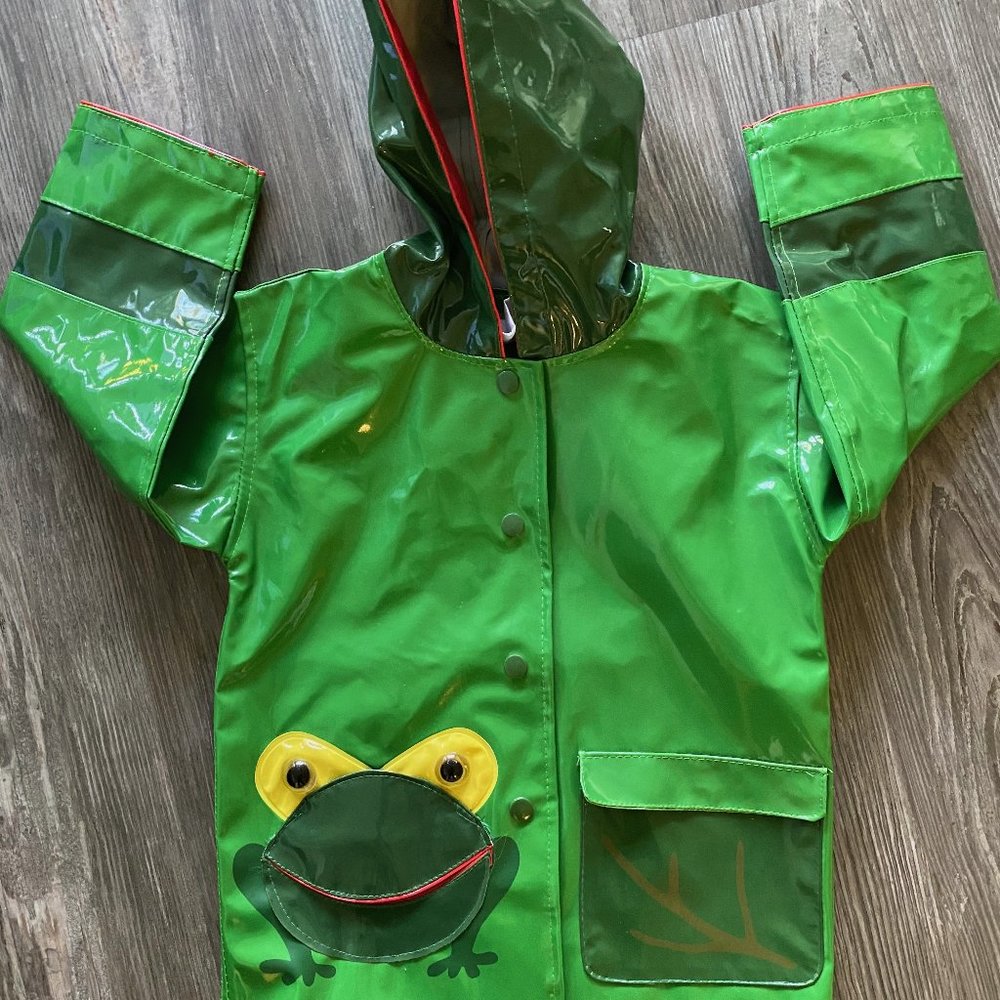 NWT - Kidorable 'Frog'  Character Raincoat (2T)
